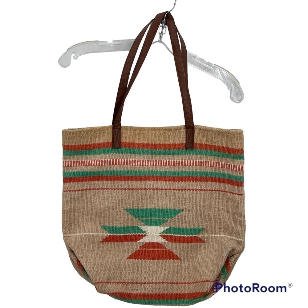 World Market Southwestern Woven Tote